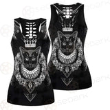 Black Cat Silhouette Portrait SDN-1060 Women Tank Top