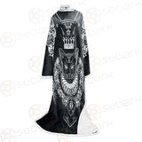 Black Cat Silhouette Portrait SDN-1060 Sleeved Blanket