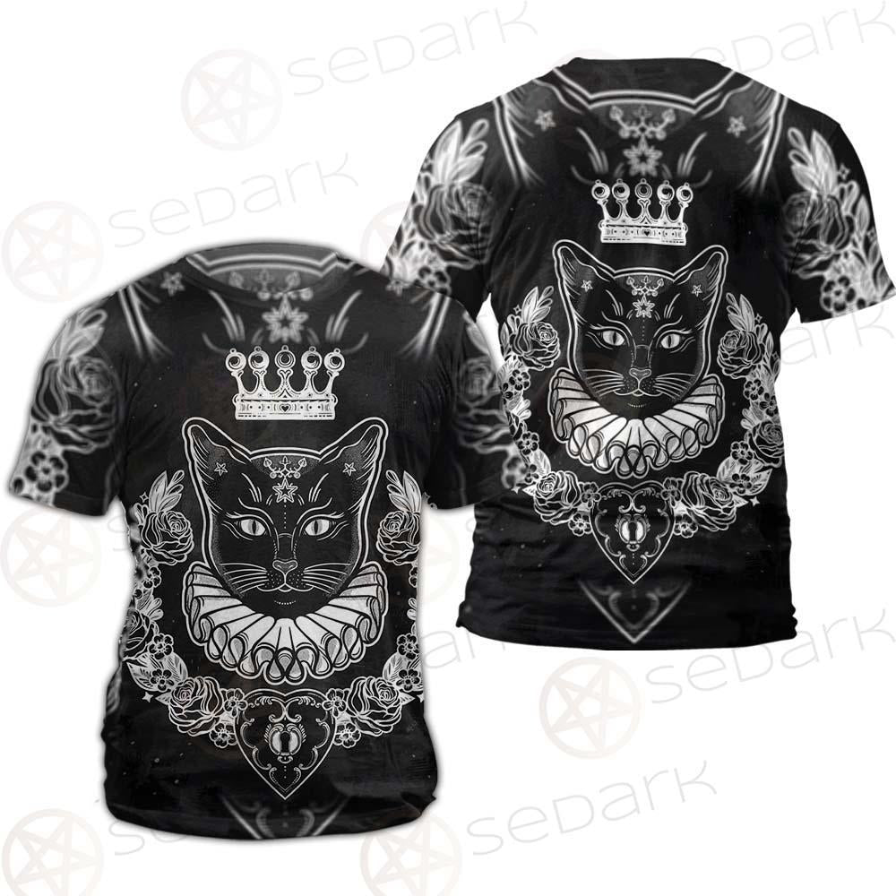 Black Cat Silhouette Portrait SDN-1060 Unisex T-shirt