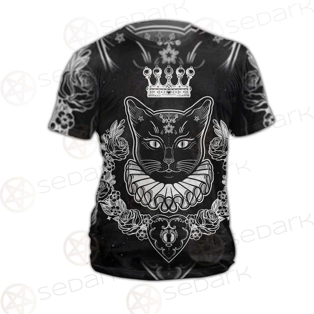 Black Cat Silhouette Portrait SDN-1060 Unisex T-shirt