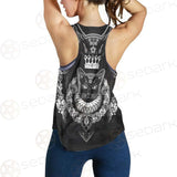 Black Cat Silhouette Portrait SDN-1060 Women Tank Top