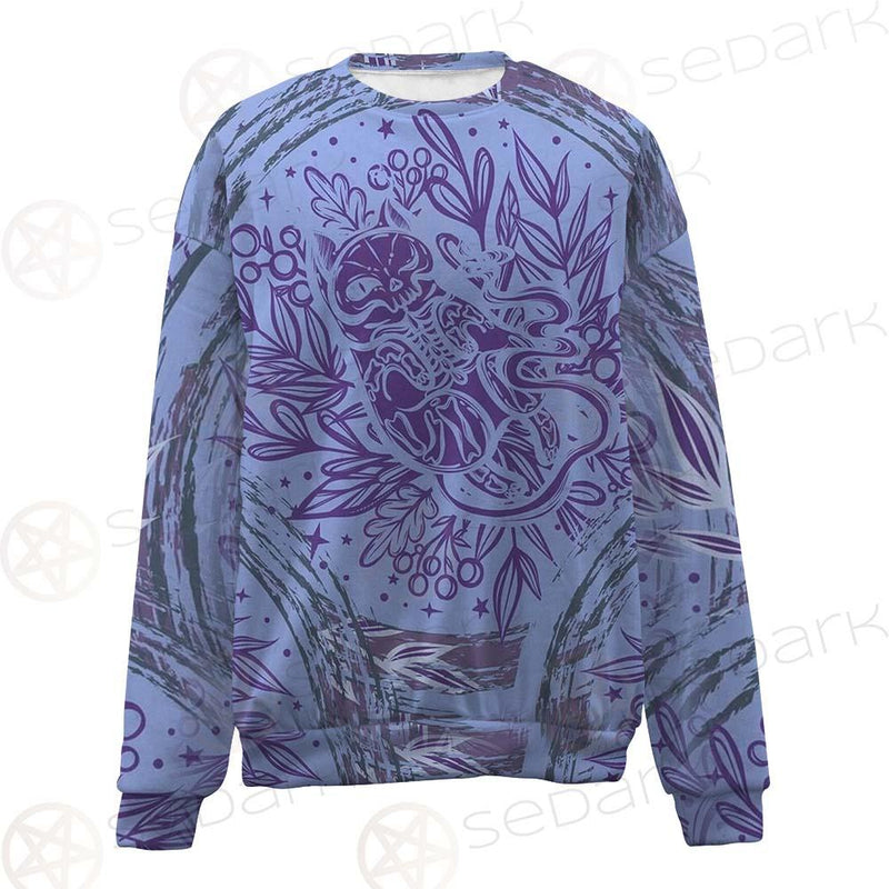 Mystical Cat Skeleton Lies SDN-1061 Unisex Sweatshirt