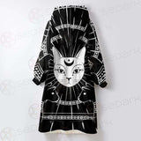 Moon On Night Sky SDN-1062 Oversized Sherpa Blanket Hoodie