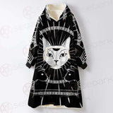 Moon On Night Sky SDN-1062 Oversized Sherpa Blanket Hoodie