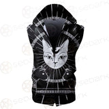 Moon On Night Sky SDN-1062 Zip Sleeveless Hoodie