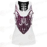 Mystical Elegant Cat SDN-1063 Women Tank Top