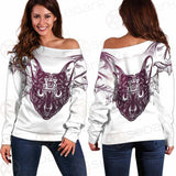 Mystical Elegant Cat SDN-1063 Off Shoulder Sweaters