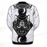Hand Drawn Illustration Of Cat SDN-1064 Button Jacket