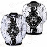 Hand Drawn Illustration Of Cat SDN-1064 Button Jacket