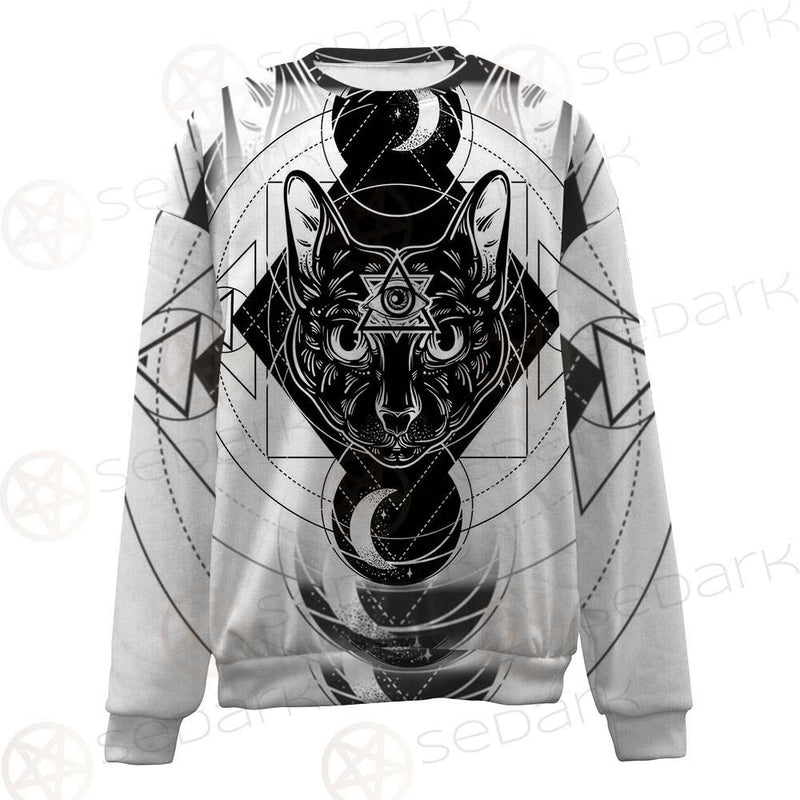 Hand Drawn Illustration Of Cat SDN-1064 Unisex Sweatshirt