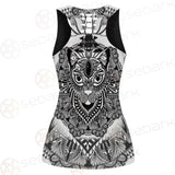 Cat Mystic And Mandala Tattoo SDN-1065 Women Tank Top