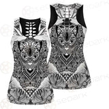 Cat Mystic And Mandala Tattoo SDN-1065 Women Tank Top