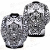 Cat Mystic And Mandala Tattoo SDN-1065 Button Jacket