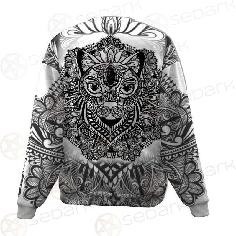 Cat Mystic And Mandala Tattoo SDN-1065 Unisex Sweatshirt