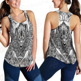 Cat Mystic And Mandala Tattoo SDN-1065 Women Tank Top