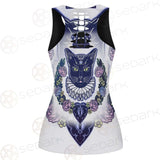 Black Cat Silhouette Portrait SDN-1066 Women Tank Top