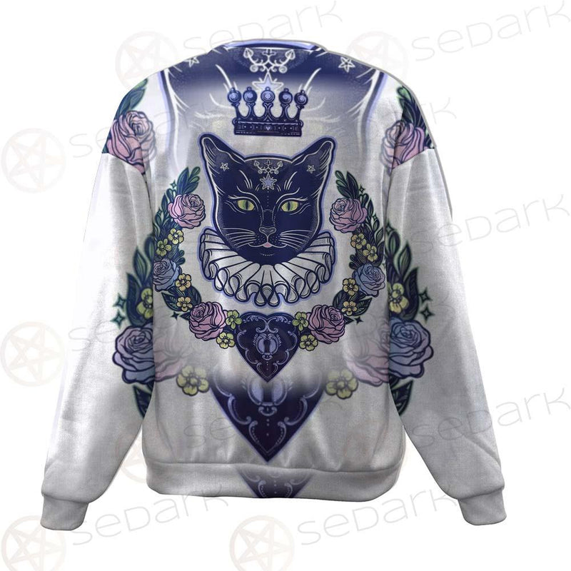 Black Cat Silhouette Portrait SDN-1066 Unisex Sweatshirt