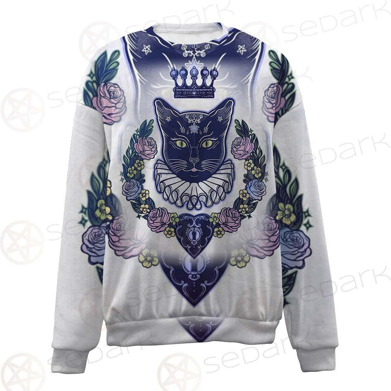 Black Cat Silhouette Portrait SDN-1066 Unisex Sweatshirt