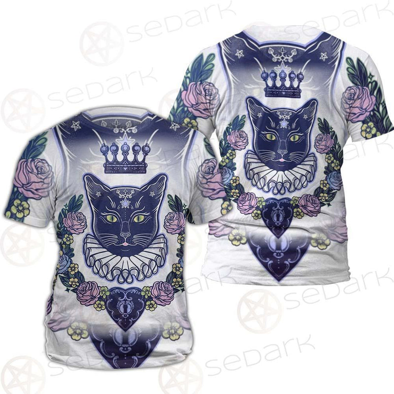 Black Cat Silhouette Portrait SDN-1066 Unisex T-shirt