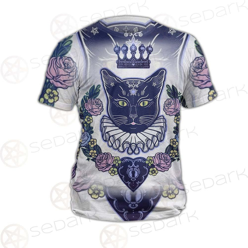 Black Cat Silhouette Portrait SDN-1066 Unisex T-shirt