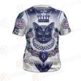 Black Cat Silhouette Portrait SDN-1066 Unisex T-shirt