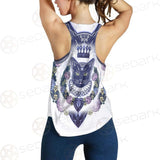 Black Cat Silhouette Portrait SDN-1066 Women Tank Top