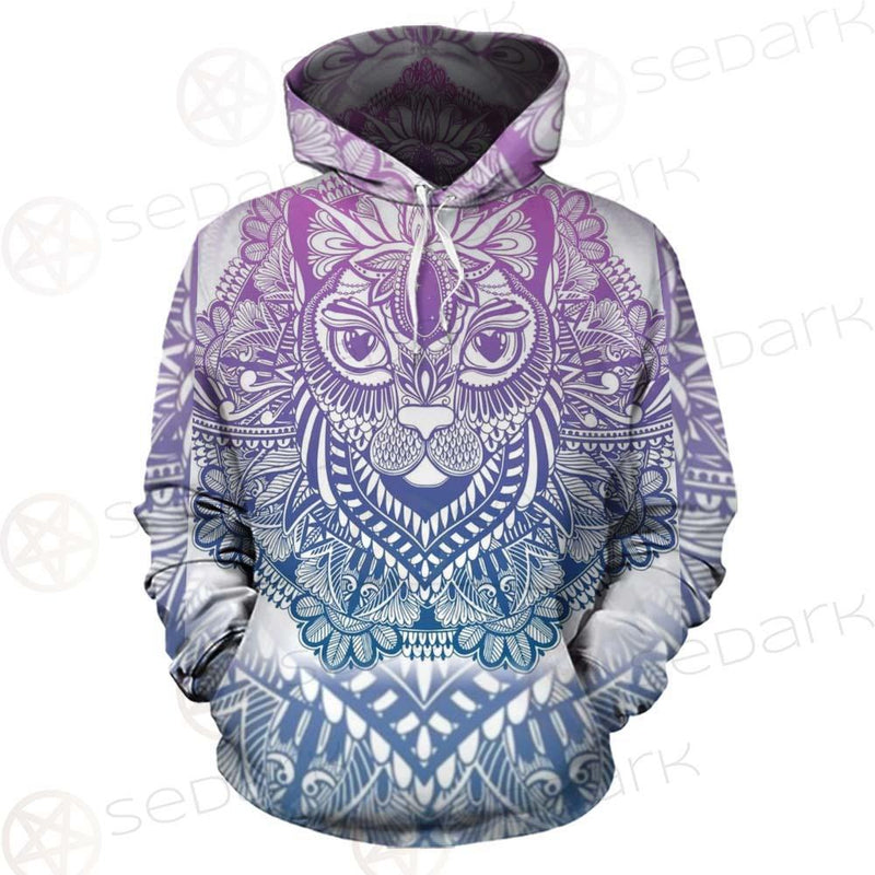 Cat Mystic And Mandala Tattoo SDN-1067 Hoodie & Zip-up Hoodie