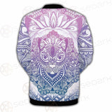 Cat Mystic And Mandala Tattoo SDN-1067 Button Jacket