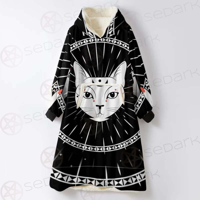 Hands With Rings SDN-1068 Oversized Sherpa Blanket Hoodie