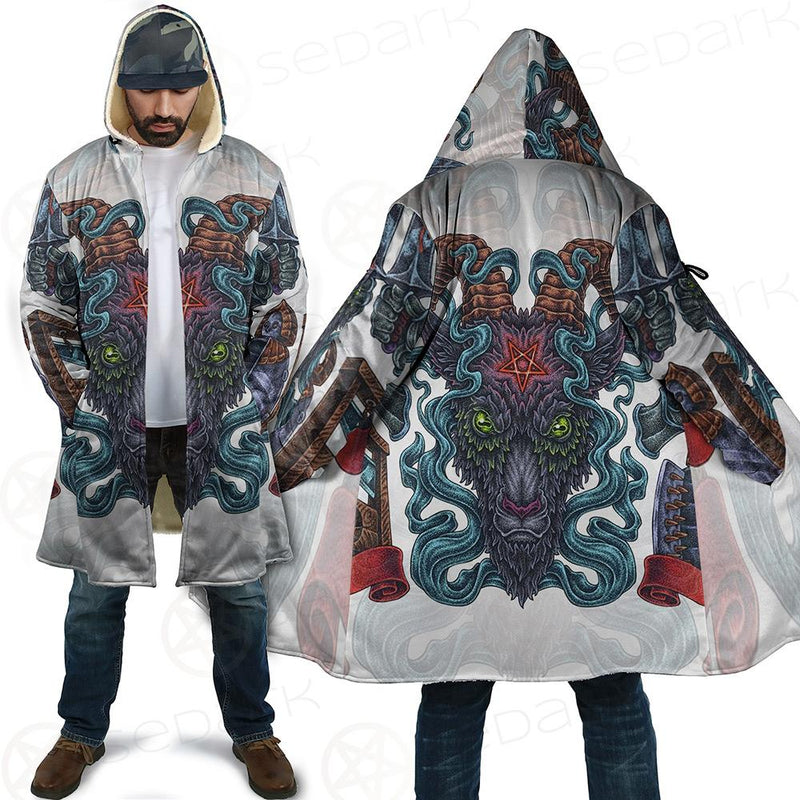 Infernal Torture Theme Tattoos Cloak with bag