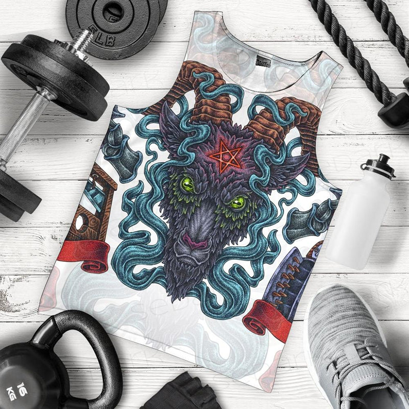 Infernal Torture Theme Tattoos Men Tank-tops