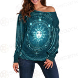 Phases Of The Moon SDN-1072 Off Shoulder Sweaters