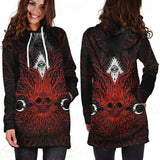 A Moon And A Burning Eye SDN-0173 Hoodie Dress