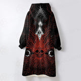 A Moon And A Burning Eye SDN-0173 Oversized Sherpa Blanket Hoodie