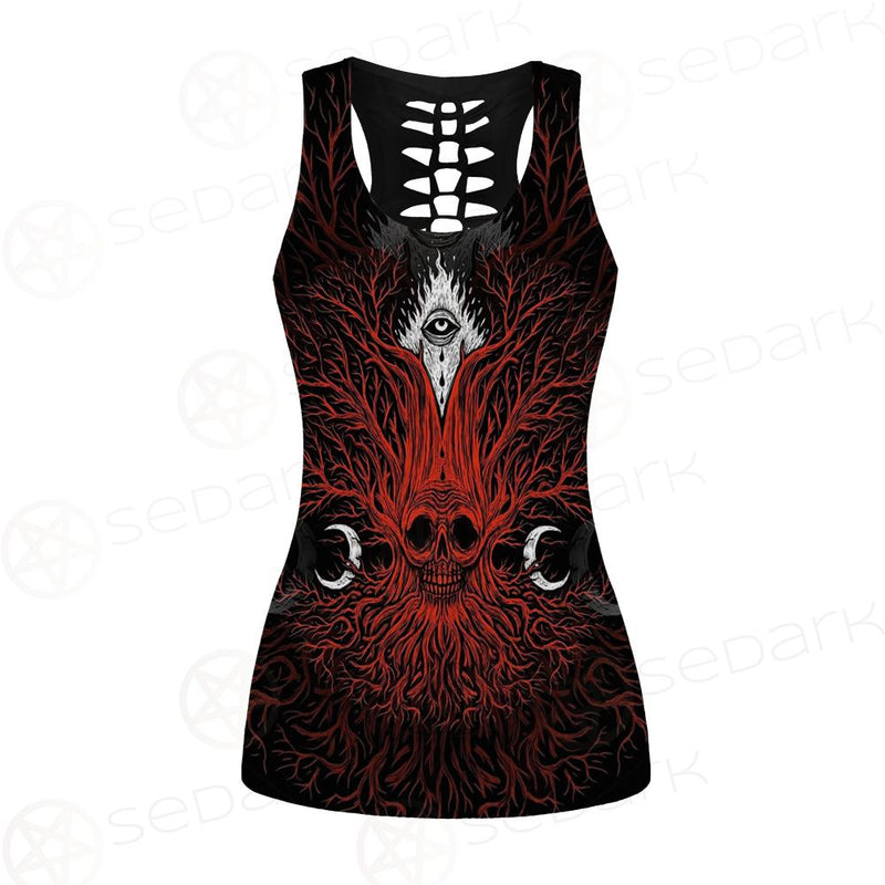 A Moon And A Burning Eye SDN-0173 Hollow Out Tank Top