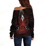 A Moon And A Burning Eye SDN-0173 Off Shoulder Sweaters