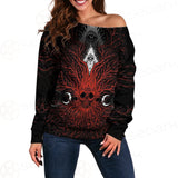 A Moon And A Burning Eye SDN-0173 Off Shoulder Sweaters