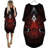 A Moon And A Burning Eye SDN-0173 Batwing Pocket Dress