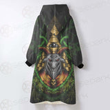 Baphomet Vector Illustration SDN-1074 Oversized Sherpa Blanket Hoodie