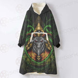 Baphomet Vector Illustration SDN-1074 Oversized Sherpa Blanket Hoodie