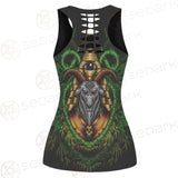 Baphomet Vector Illustration SDN-1074 Hollow Out Tank Top