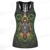 Baphomet Vector Illustration SDN-1074 Hollow Out Tank Top