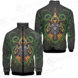 Baphomet Vector Illustration SDN-1074 Stand-up Collar Jacket