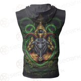 Baphomet Vector Illustration SDN-1074 Zip Sleeveless Hoodie