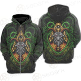 Baphomet Vector Illustration SDN-1074 Hoodie Raglan Zip