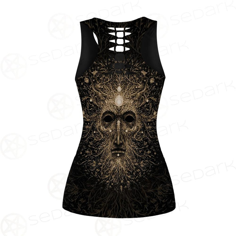 Forest Magic Character Hollow Out Tank Top