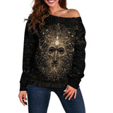 Forest Magic Character Off Shoulder Sweaters