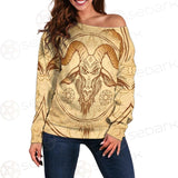 Pentagram Inscribed In A Circle SDN-1076 Off Shoulder Sweaters