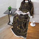 Vector Banner In Retro SDN-1077 Sleeved Blanket