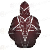 Goat Head On Pentagram SDN-1078 Hoodie & Zip Hoodie